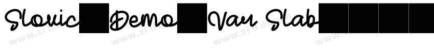 Slovic_Demo_Var Slab字体转换